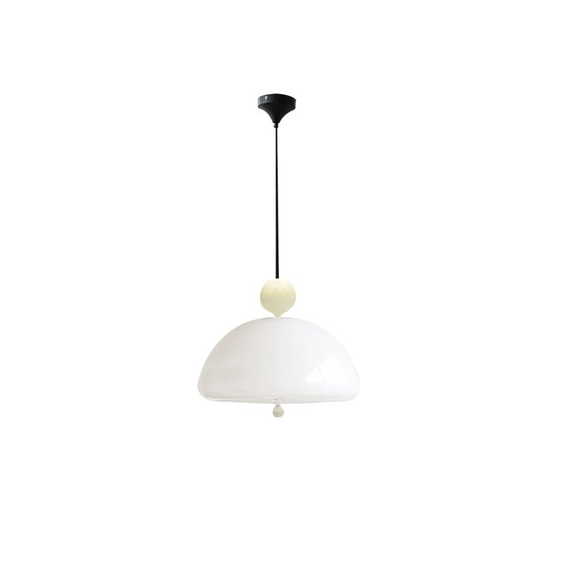 White Jade Glass Restaurant Lamp