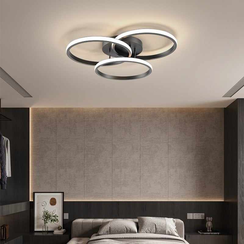 Modern Metal Ring Ceiling Lamp
