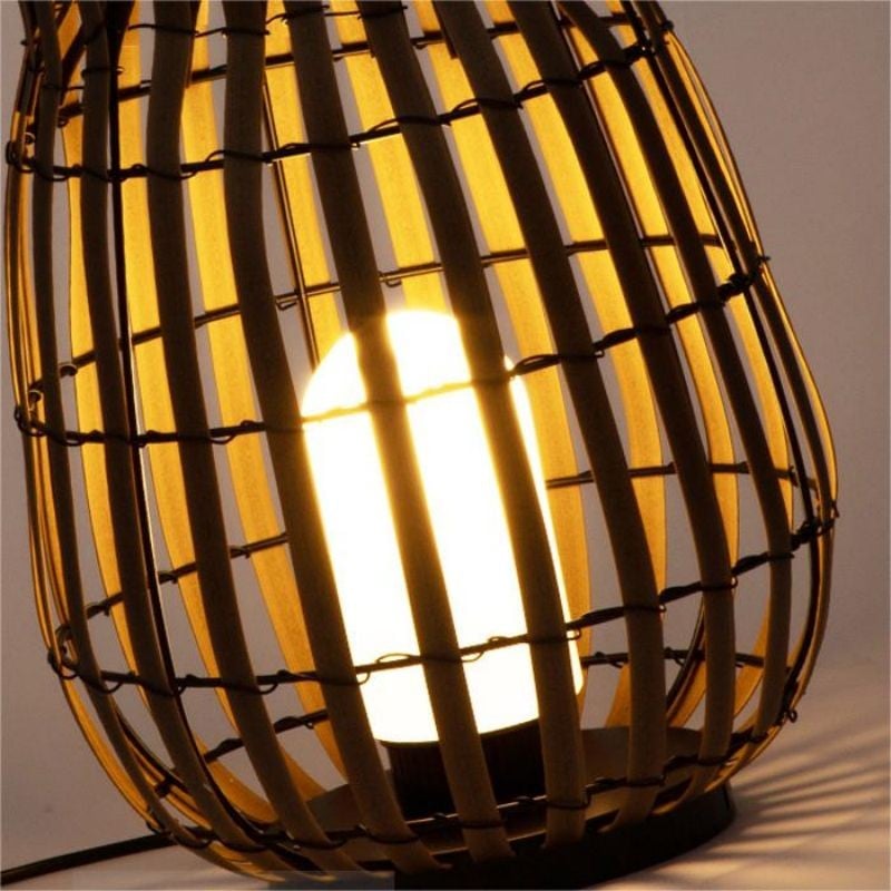 Portable Woven Floor Lamp