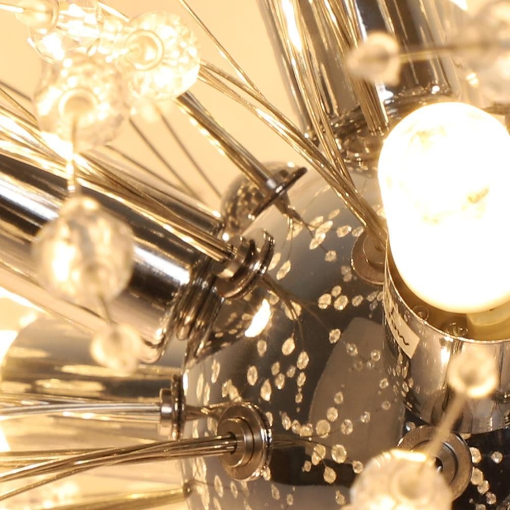 Modern Firework Dandelion Shape Satellite Crystal Chandelier For Restaurant