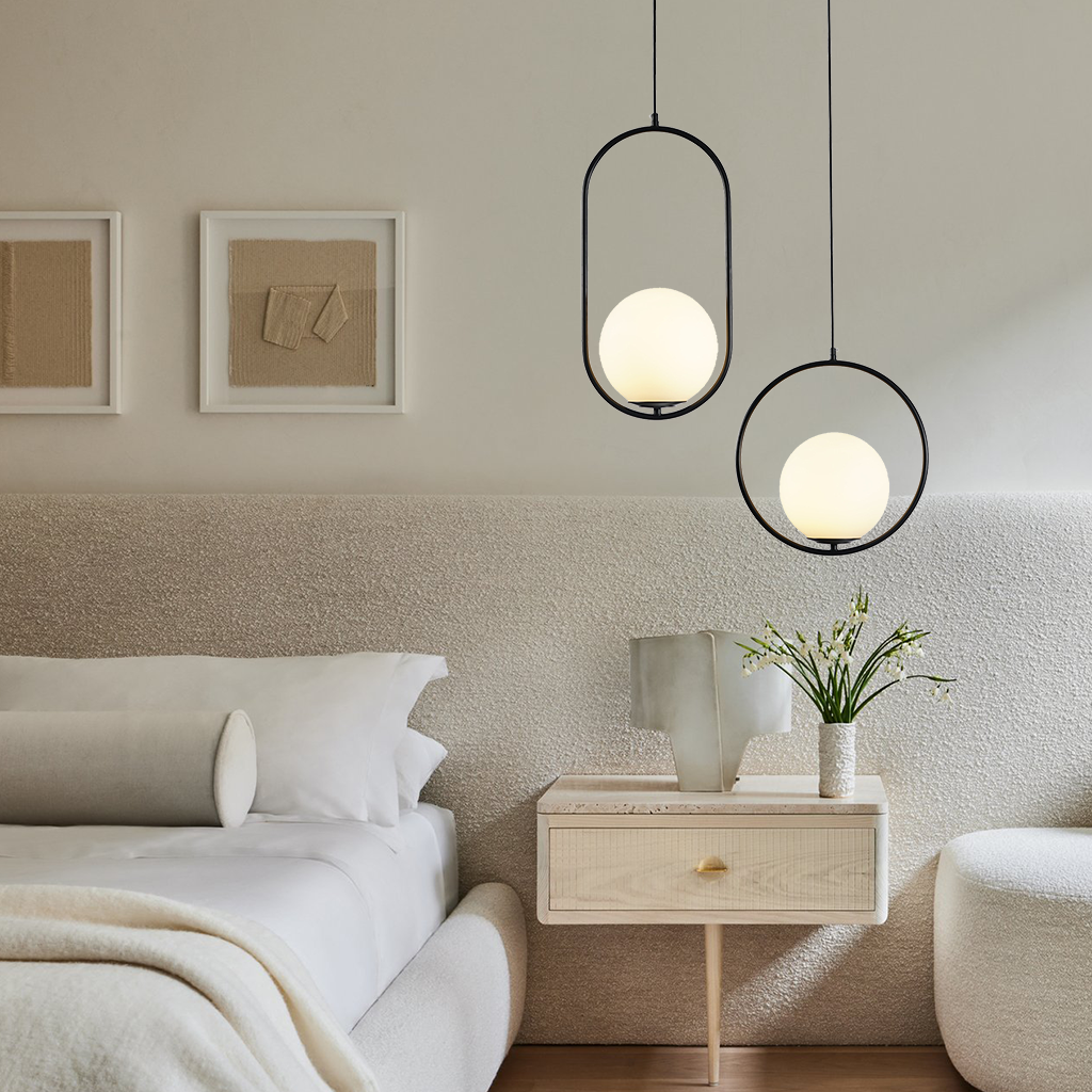 Phyllis Geometric Glass Pendant Light