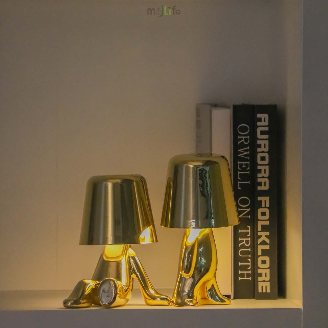 Golden Thinker LED Rechargeable Touch Night Lamp