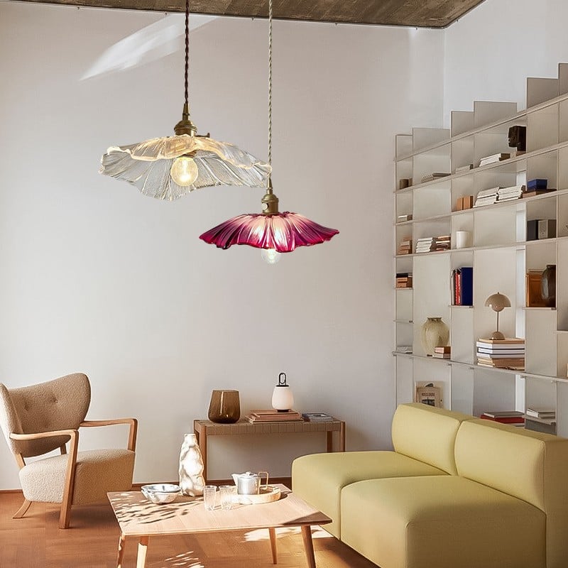 Lotus Glass Pendant Lamp