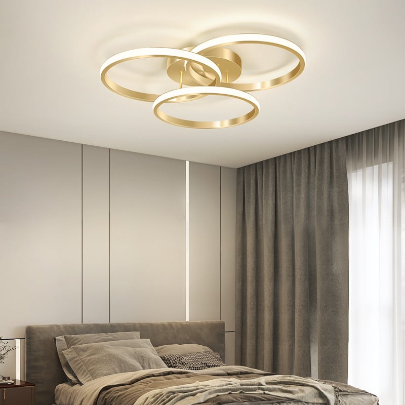 Modern Metal Ring Ceiling Lamp