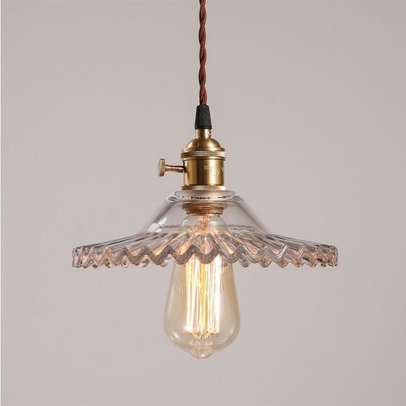 Exotic Vintage Glass Pendant Light
