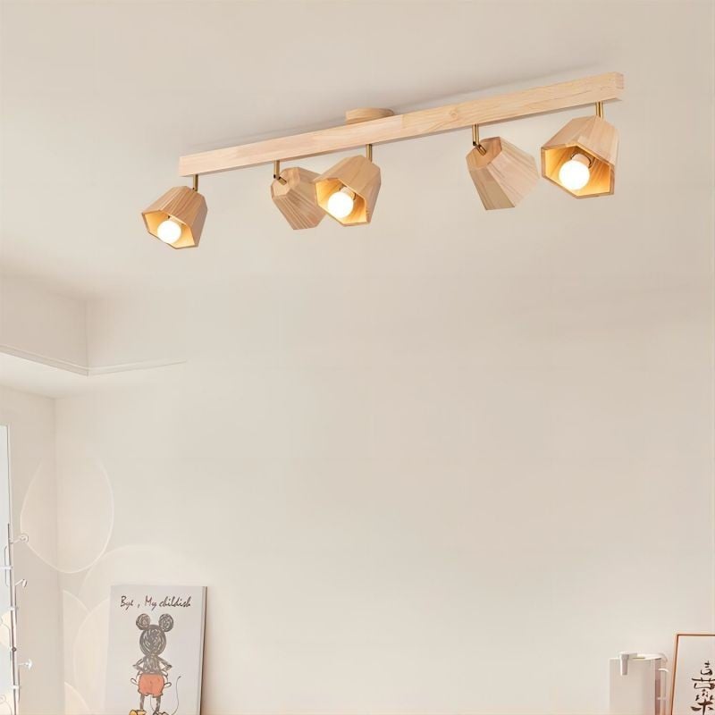 Hexagon Wooden Spotlight