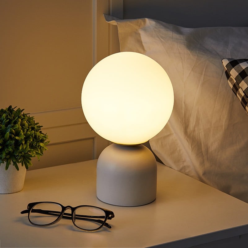 Marble Planet Bedroom Night Light Table Lamp