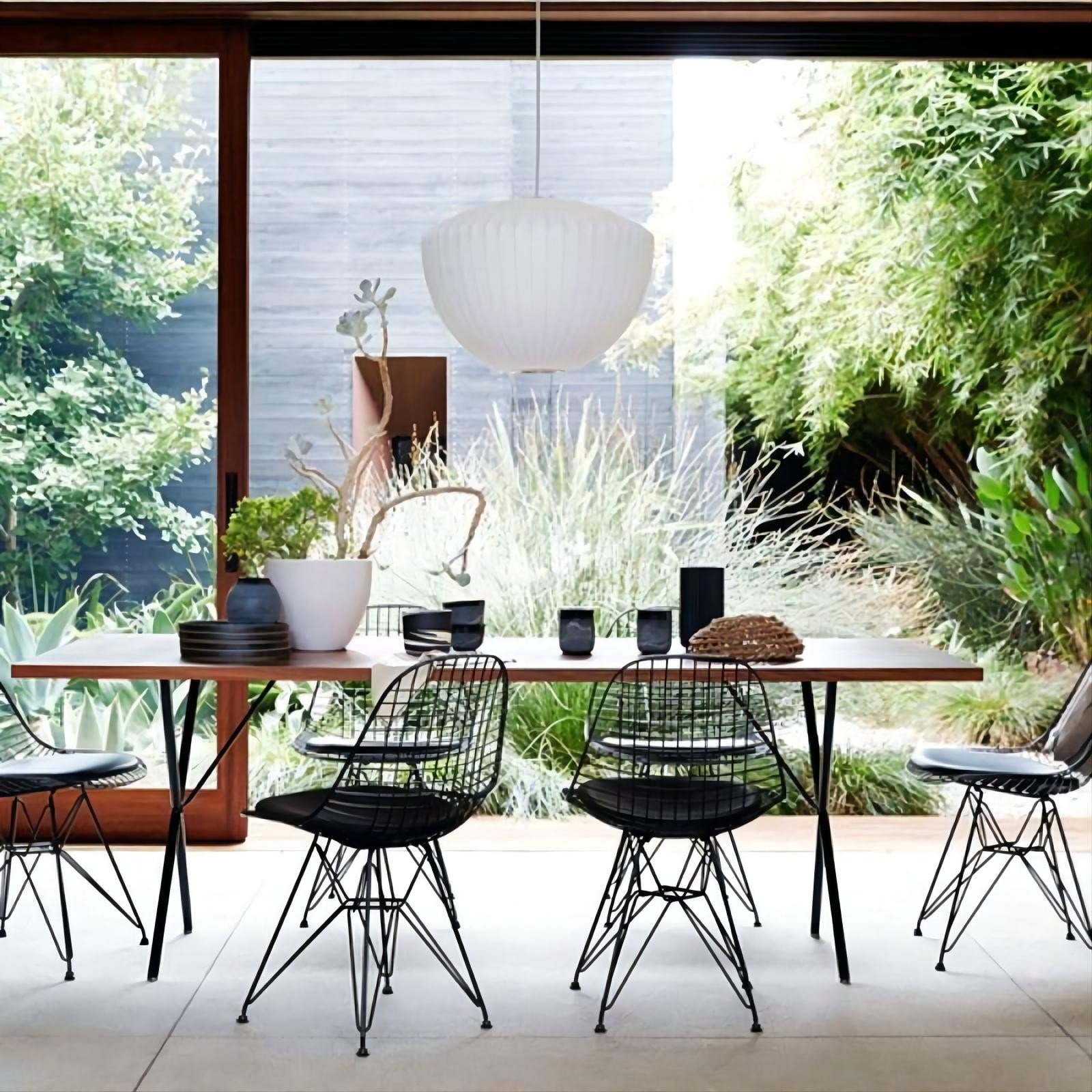 Art Deco Silk Bubble Pendant Lamp In Pear Apple Sphere Lantern Shape For Dining Room