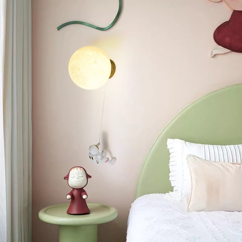 3D Lunar Astronaut Wall Light