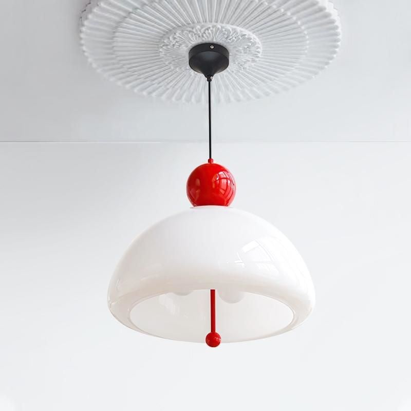 White Jade Glass Restaurant Lamp