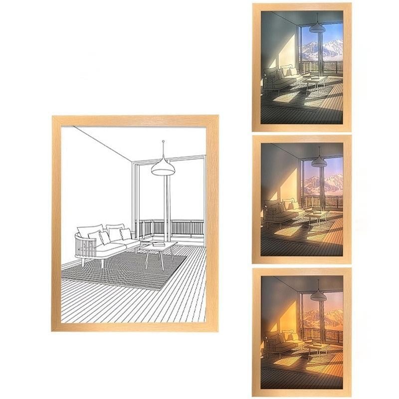 Korean Art Painting Wall Lamp