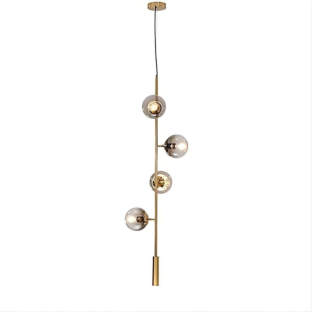 Industrial Orb Multi Lights Glass Hanging Light For Living Room Available In 6 Or 4 Heads