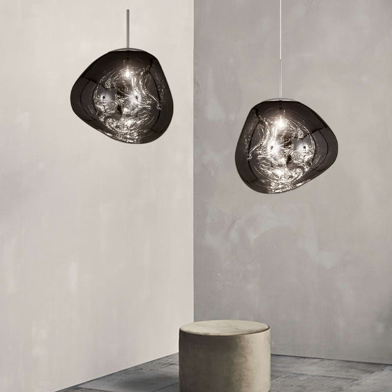 Novelty Vibrant Lava Glass Melt With Futuristic Sense Dining Room Pendant Lamp