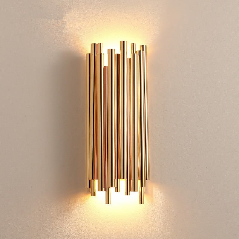 Gold Aluminum Brubeck LED Wall Lamp