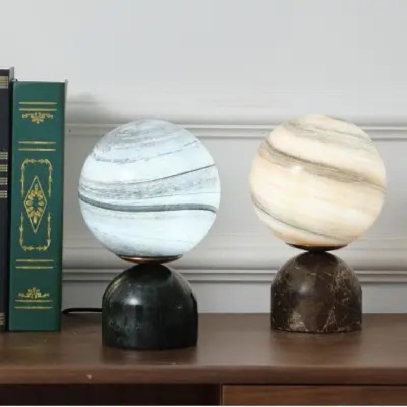 Marble Planet Bedroom Night Light Table Lamp