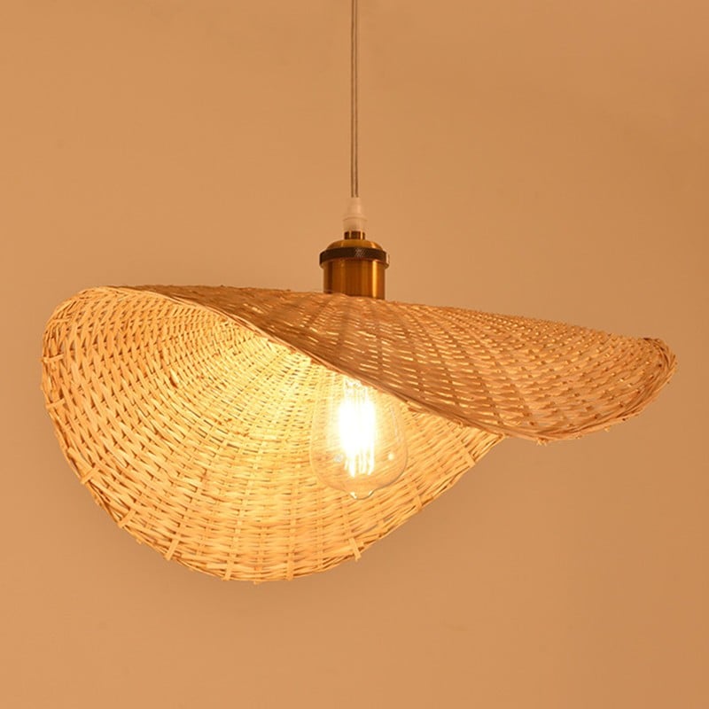 Lotus Wooden Pendant Light