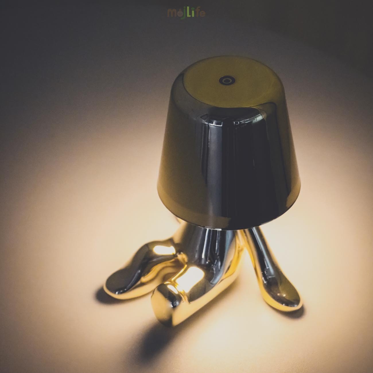 Golden Thinker LED Rechargeable Touch Night Lamp