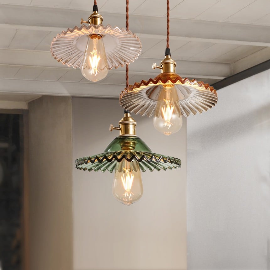 Exotic Vintage Glass Pendant Light