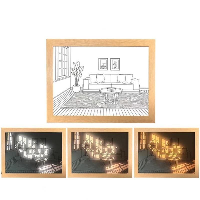 Korean Art Painting Wall Lamp