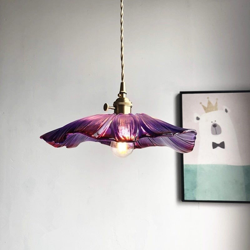 Lotus Glass Pendant Lamp