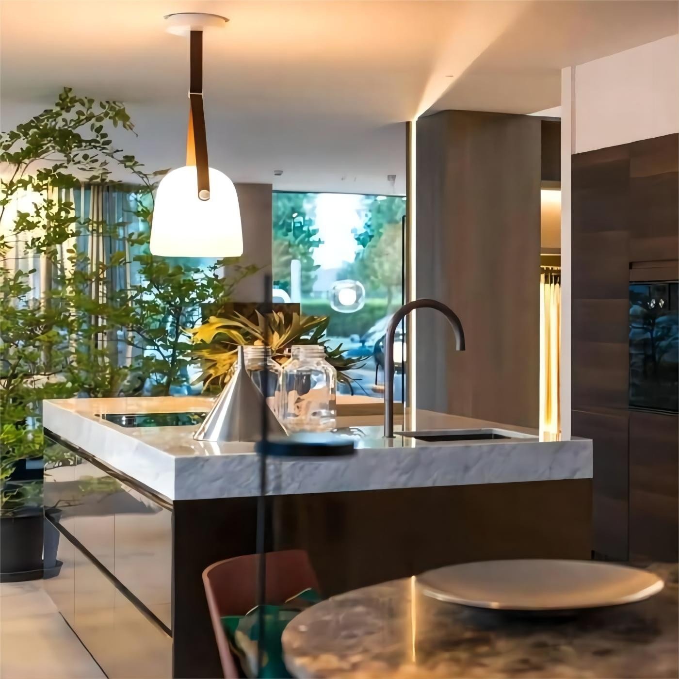Mona glass pendant lamp