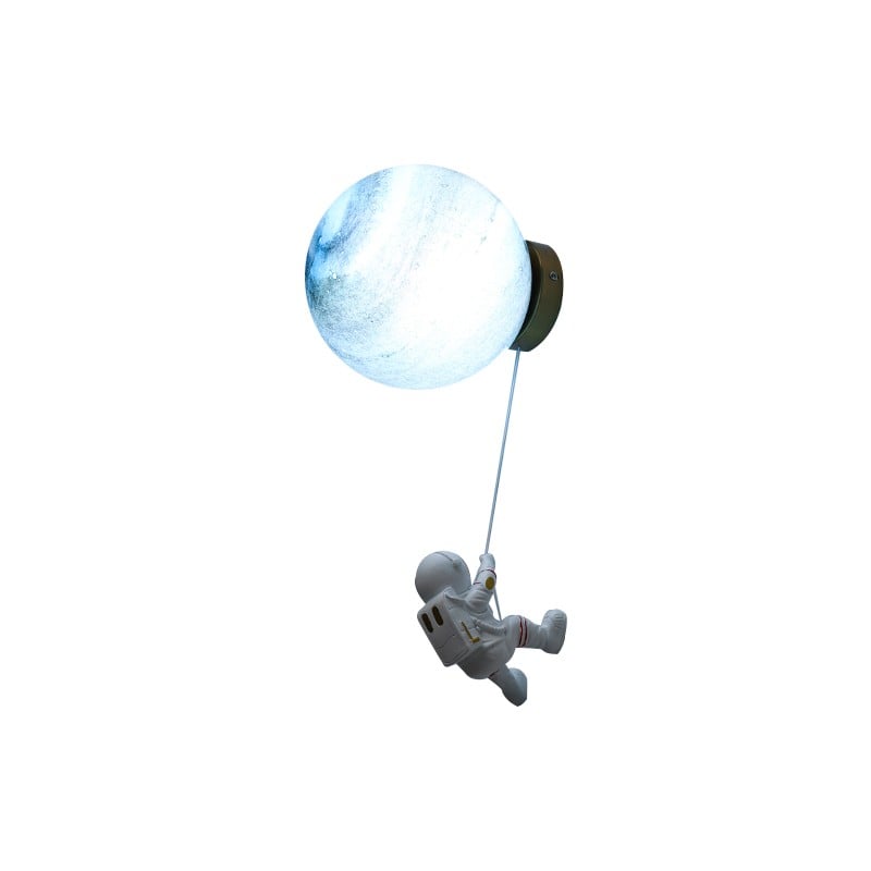 3D Lunar Astronaut Wall Light