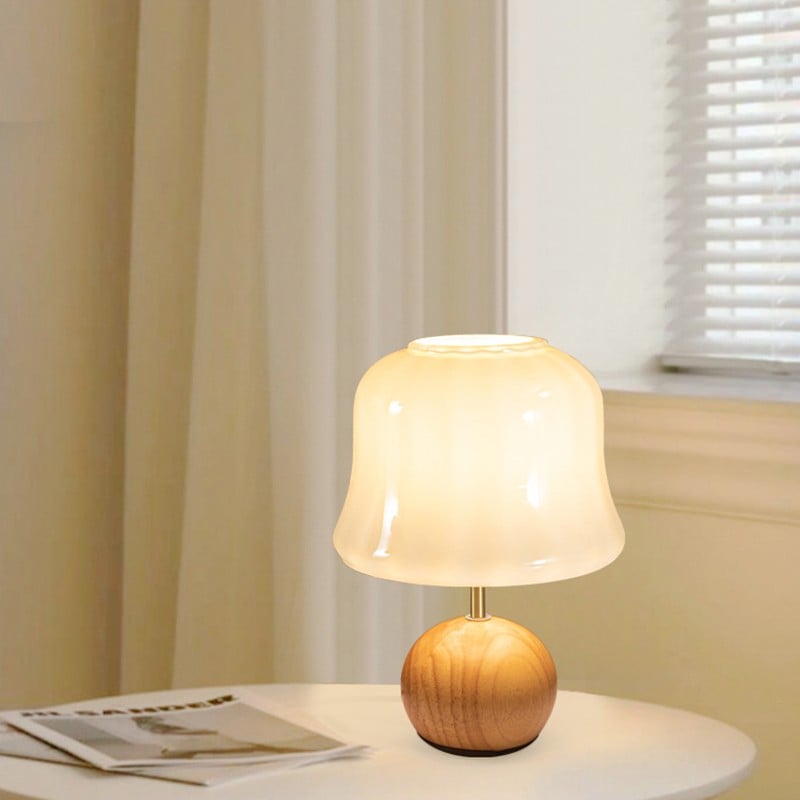 Jello Glass Mushroom Lamp