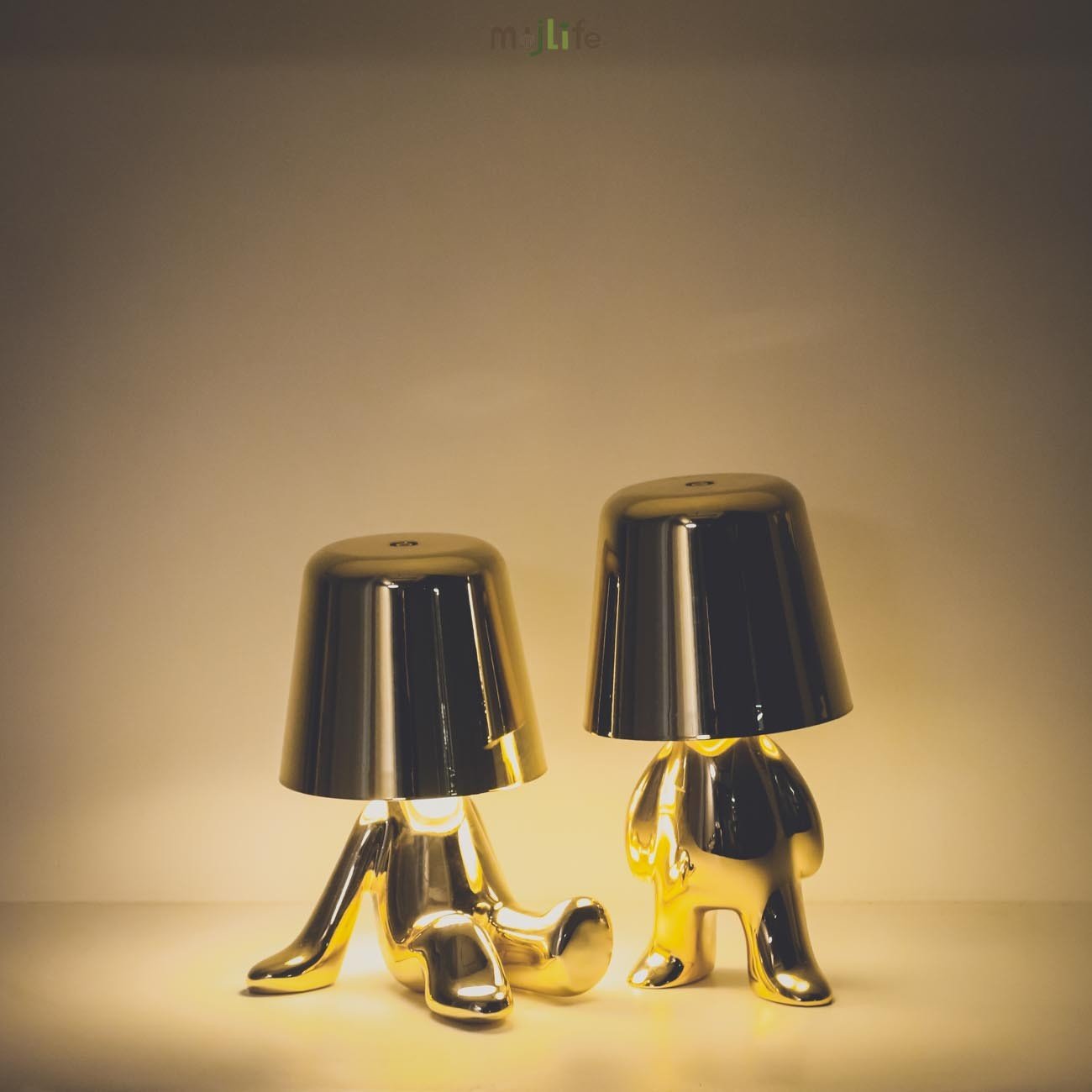 Golden Thinker LED Rechargeable Touch Night Lamp