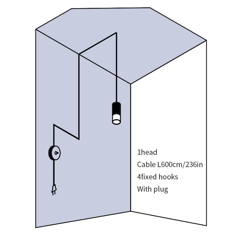 Wireflow Free Form Suspension Lamp