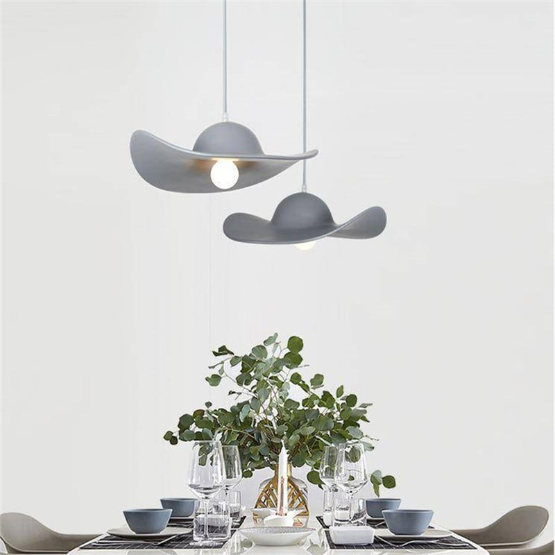 Italian Hat Straw Hat Pendant Lamp