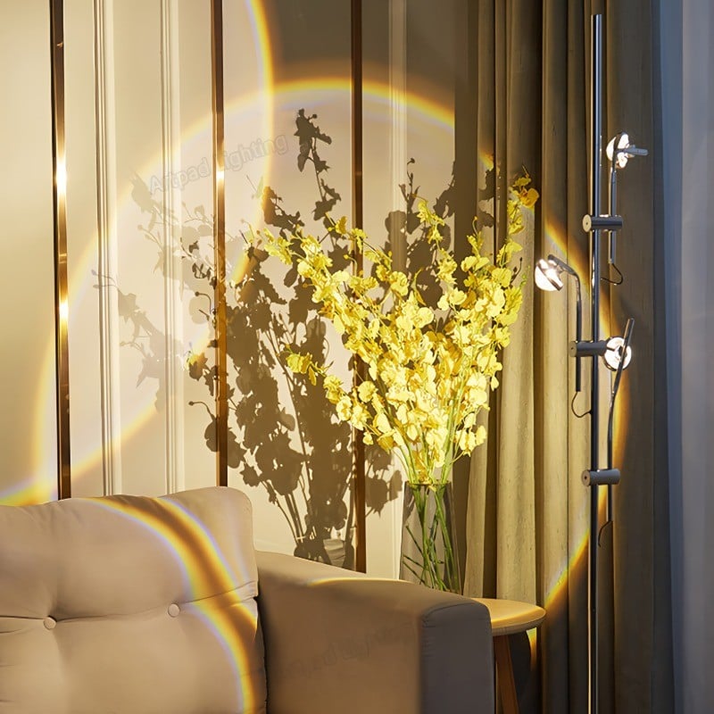 Traditional Wa Wa Flex Multi Heads Metal Floor Lamp Available In 3 Or 5 Heads For Bedroom