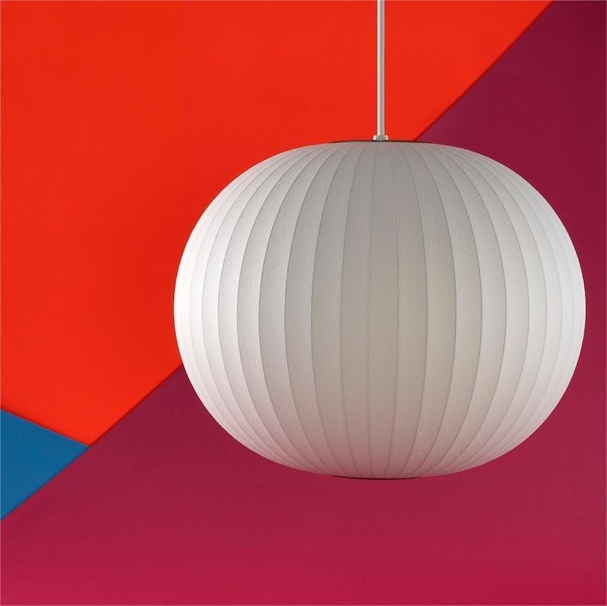 Art Deco Silk Bubble Pendant Lamp In Pear Apple Sphere Lantern Shape For Dining Room