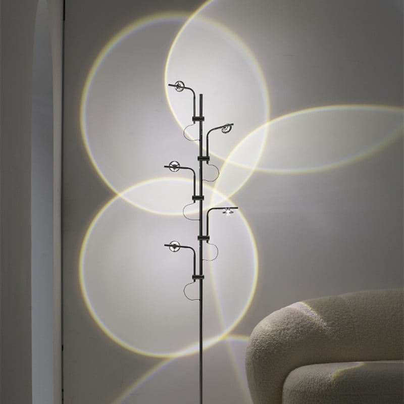 Traditional Wa Wa Flex Multi Heads Metal Floor Lamp Available In 3 Or 5 Heads For Bedroom