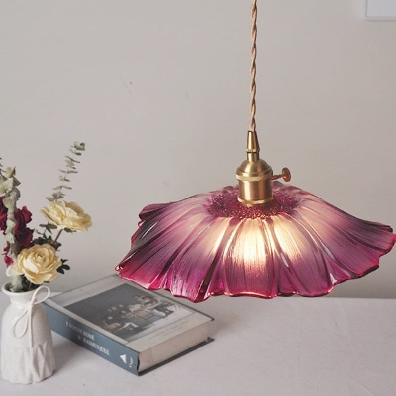 Lotus Glass Pendant Lamp