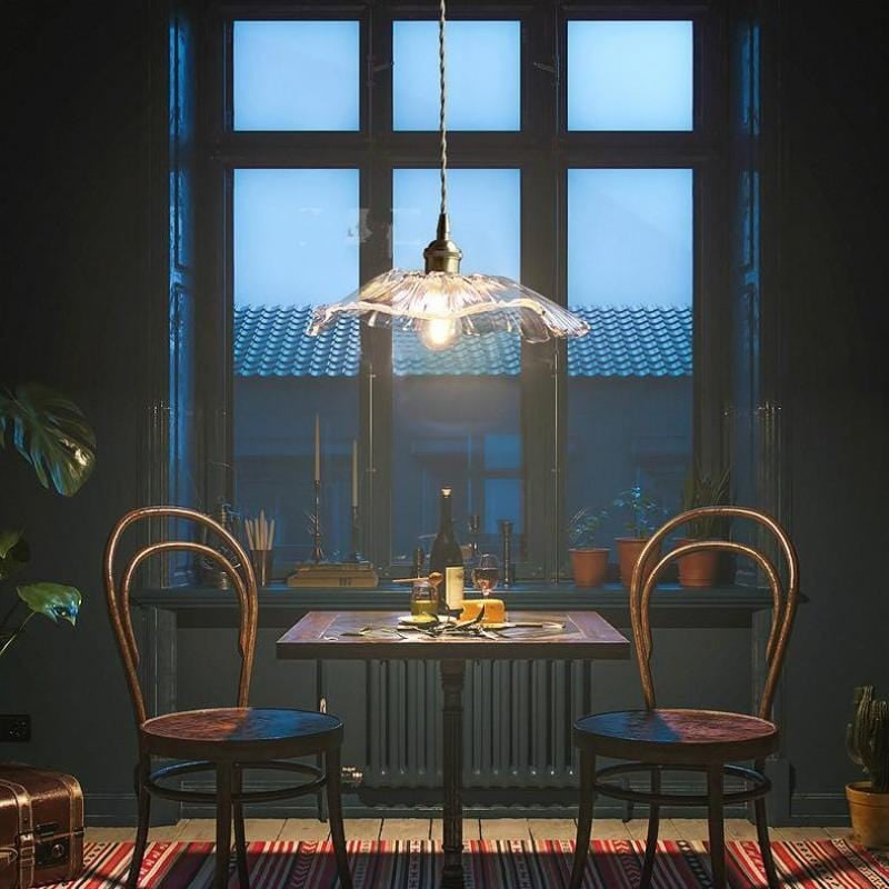 Lotus Glass Pendant Lamp