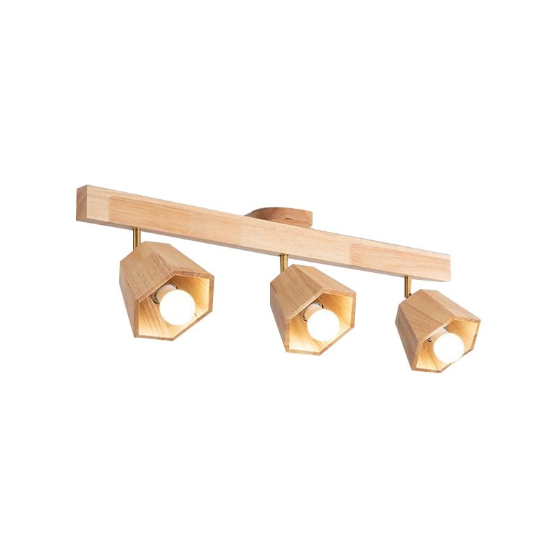 Hexagon Wooden Spotlight