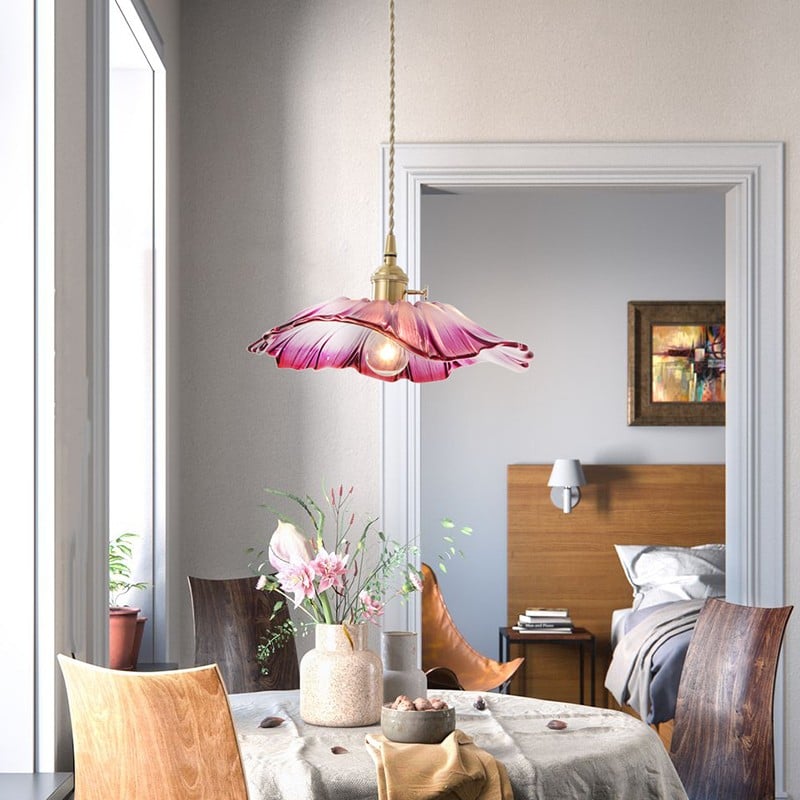 Lotus Glass Pendant Lamp