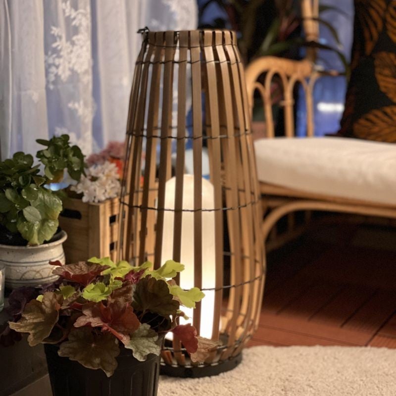 Portable Woven Floor Lamp