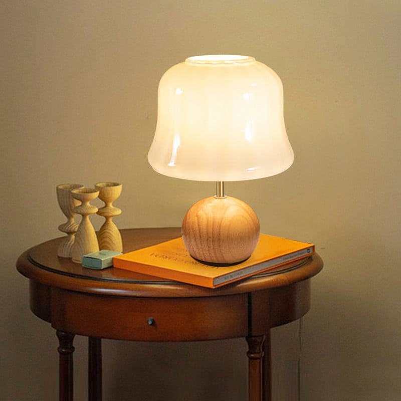 Jello Glass Mushroom Lamp