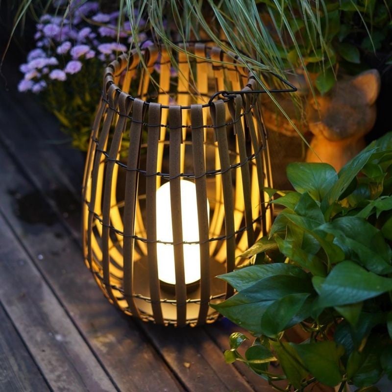 Portable Woven Floor Lamp