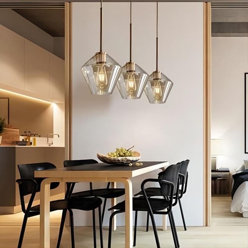 Geometric Glass Pendant Light