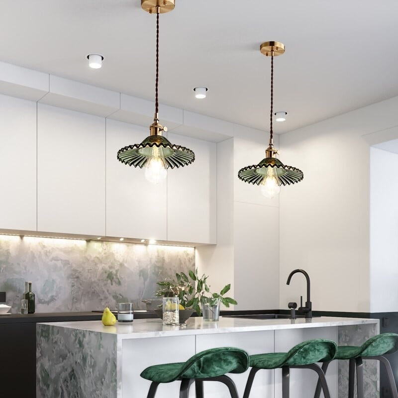 Exotic Vintage Glass Pendant Light