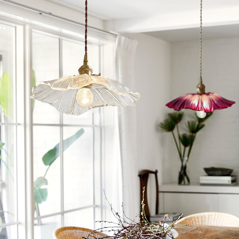 Lotus Glass Pendant Lamp