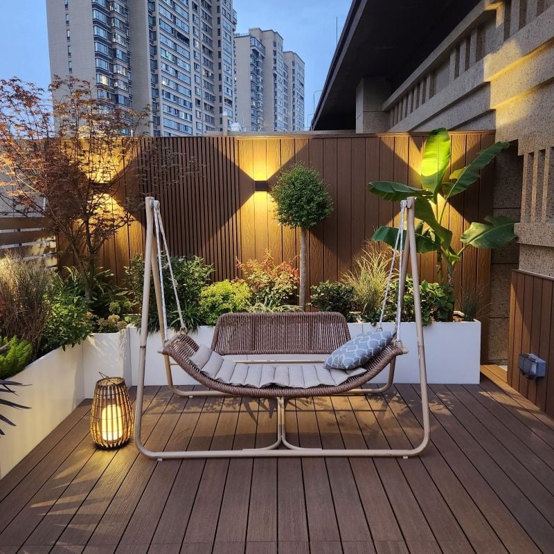 Portable Woven Floor Lamp
