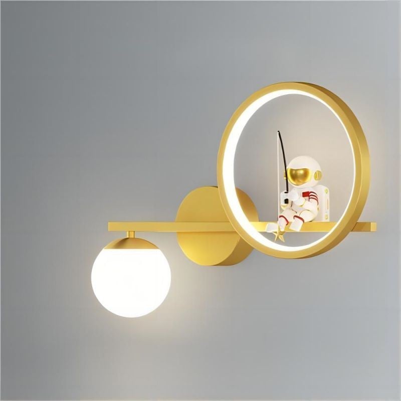 Geometric LED Astronaut Wall Lamp