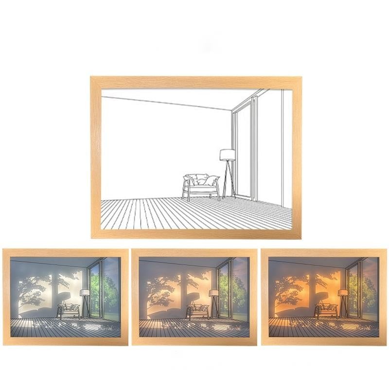 Korean Art Painting Wall Lamp