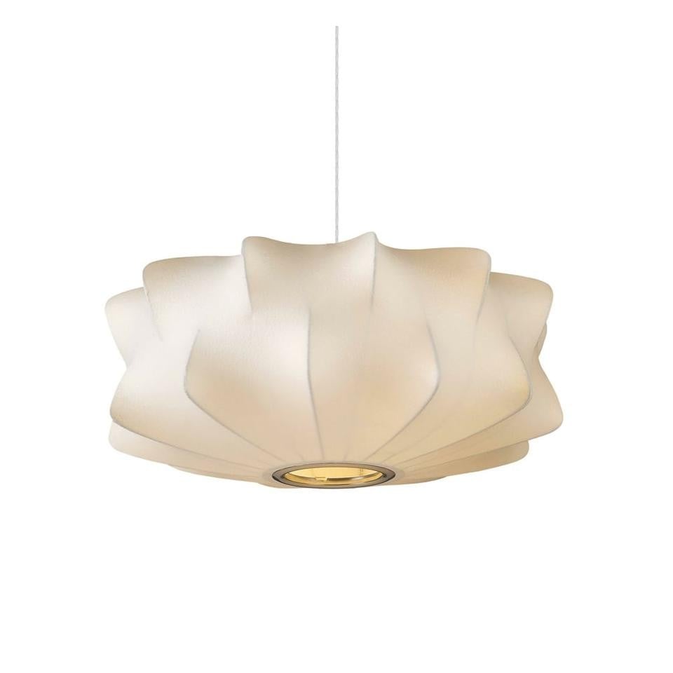 Art Deco Silk Bubble Pendant Lamp In Pear Apple Sphere Lantern Shape For Dining Room
