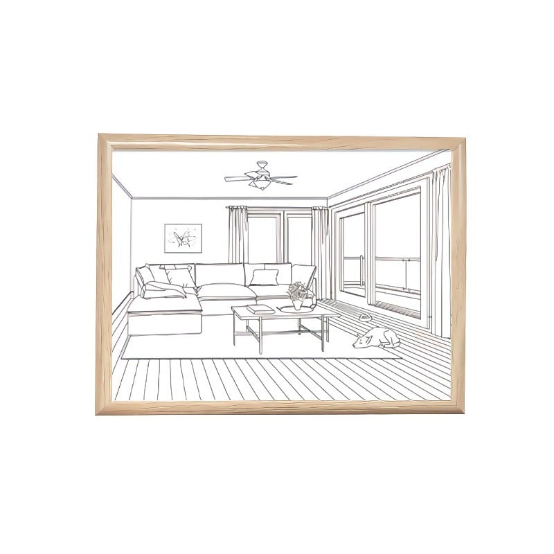 Korean Art Painting Wall Lamp