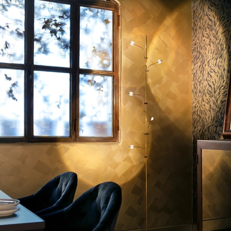 Traditional Wa Wa Flex Multi Heads Metal Floor Lamp Available In 3 Or 5 Heads For Bedroom