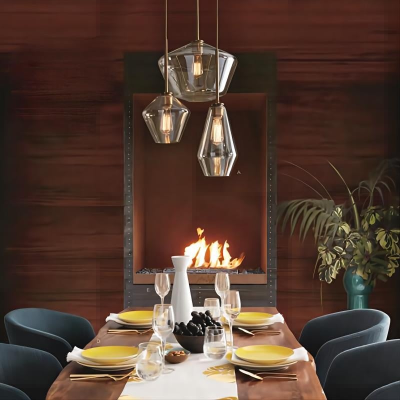 Geometric Glass Pendant Light